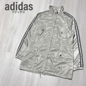 adidas アディダス ステンカラー ハーフ丈 ウインドジャケット Mサイズ adidas