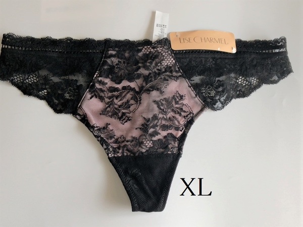 XL☆リズ シャルメル　Lise Charmel　Resille Lotus:白蓮のネット　 タンガ　フランス