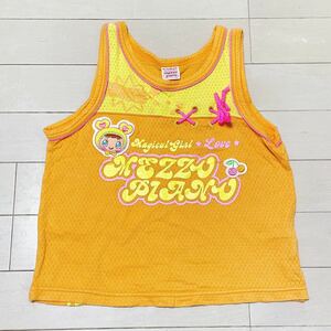 Mezzo piano メゾピアノ　ラブちゃん　タンクトップ　オレンジ　120cm　berrie tropical　Tank top orange