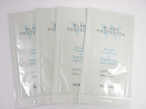 NOEVIR BLANC PROTECTOR ノエビア 薬用ブランプロテクターW 日中用美白・しわ改善美容液、日やけ止め 1g 4袋 未使用 