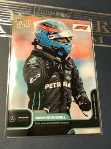 2022 F1 Topps Now　GEORGE RUSSELL Mercedes First pole and another podium カード 即決