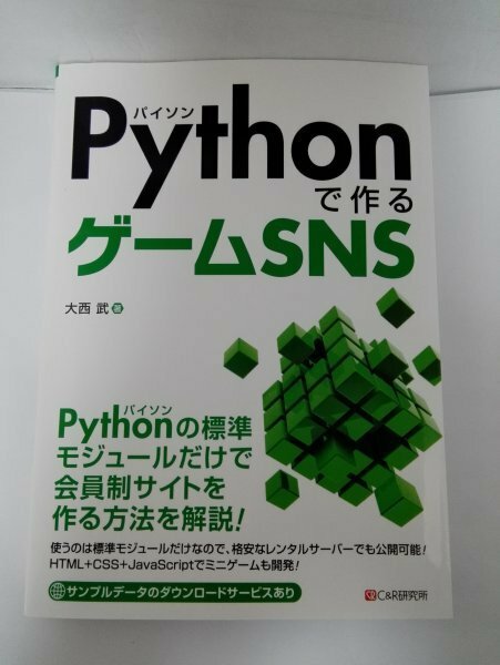 Pythonで作るゲームSNS 大西武/C&R研究所【即決・送料込】