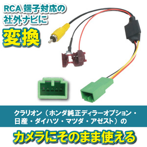 PB7S　NXV997D　クラリオン バックカメラ 変換 アダプター 純正バックカメラ 接続 配線 ケーブル コード RCA004H