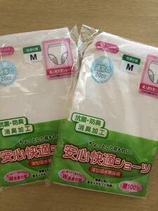  new goods * free shipping * lady's incontinence 2 pieces set M size appearance normal. shorts .. not comfortable safety 
