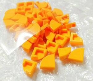 50個　ブライトオレンジ　LEGO　レゴ　未組み立て　未使用　パーツ　部品　タイル