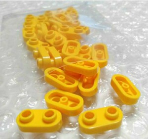 30個　1×2　スタッド　黄色　LEGO　レゴ　未組み立て　未使用　パーツ　部品