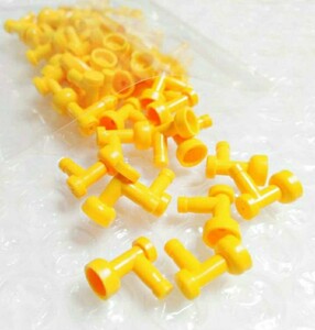 50個　蛇口　黄色　LEGO　レゴ　未組み立て　未使用　パーツ　部品