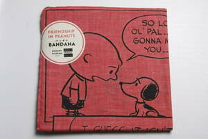  Snoopy Mu jiam( SNOOPY MUSEUM TOKYO ) FRIENDSHIP IN PEANUTS bandana red free shipping Snoopy Charlie Brown 