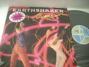 ■ ステッカー帯付LP 　アースシェイカー EARTHSHAKER / オーヴァーランド OVERLAND 国内盤 ネクサスレコード K28P-635 ◇r50301