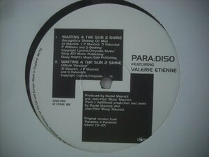 ■ 12インチ 　PARA:DISO FEATURING VALERIE ETIENNE / WAITING 4 THE SUN LET YOURSELF GO ディープハウス ブロークンビート ◇r50315