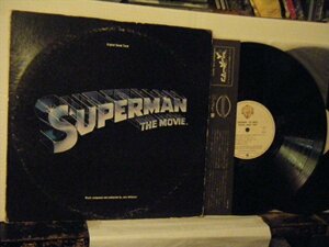 ▲ダブルジャケ2LP JOHN WILLIAMS ジョン・ウィリアムズ / OST: SUPERMMAN THE MOVIE 国内盤 ワーナー P-5557W スーパーマン◇r50225