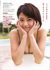 ..グラビア切り抜き 中村静香 「笑顔の行方」