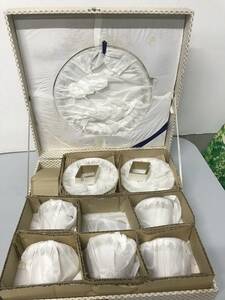 新品 未使用 レトロ Noritake Ivory ノリタケ　アイボリー RC JAPAN カップ&ソーサー 5客 大皿1 ティーセット レトロ 花柄　　