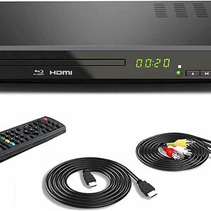 DVD ブルーレイプレーヤー フルHD1080p DVDプレーヤー CPRM再生可能 HDMI/同軸/AV出力 高速起動 PAL/NTSC対応 USB/外付けHDD対応 Blu-ray