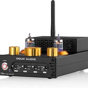 Douk Audio X1 GE5654 Bluetooth 5.0 真空管アンプ MM フォノアンプ ターンテーブル用 320W TDA7498E NE5532