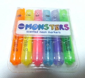 蛍光ペン mini MONSTERS モンスター ミニサイズ