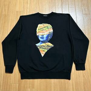 UNDERCOVER アンダーカバー BURGER FACE SWEAT ハンバーガー フェイス コラージュプリント スウェット トレーナー