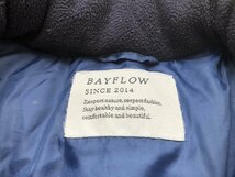 ■　BAYFLOW ダウンジャケット サイズ5 インディゴ ベイフロー アウター　コート　ウォッシュ加工 ダメージ加工 ★_画像4