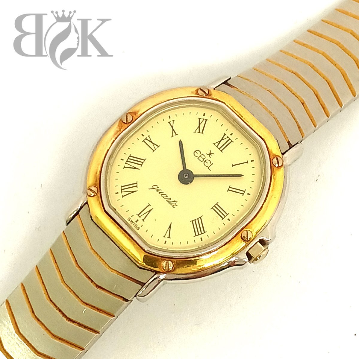 美品・希少・稼動品】エベル EBEL ベルーガ ダイヤベゼル シェル ...