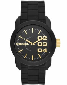 ☆ 新品未使用　DIESEL DZ1972 ラバーブラック×ゴールド