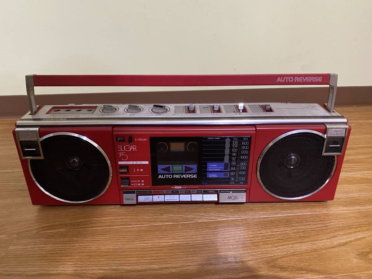 13370円 RT-9100SM 東芝 ステレオラジカセ 昭和レトロ ラジオ
