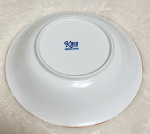 KIRII JAPAN 洋皿 直径21cm 2枚セット 皿 チェック 青 ピンク ペア食器 食器 中皿 ブルー RANGE WARE_画像3