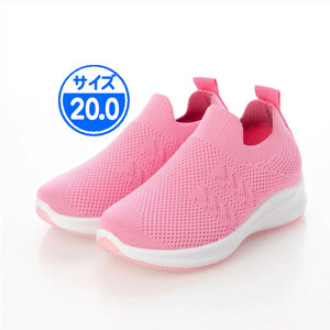 [ новый товар не использовался ]22918 Kids вязаный спортивные туфли розовый 20.0cm