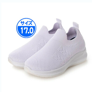 [ новый товар не использовался ]22918 Kids вязаный спортивные туфли белый 17.0cm белый 