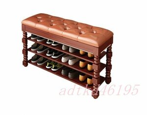  high quality * shoe rack shoes luxurious real tree home use 3 floor small of the back .. shoes boxed . entranceway storage 