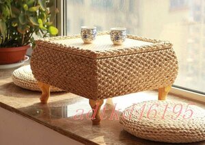 高級感◆籐編みのベランダのテーブル オンドルのテーブル