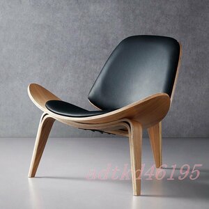 高品質 簡約なデザイナ客間の書斎の 軽豪華な北欧のシングルソファーの椅子の創意的なレジャーの木の椅子