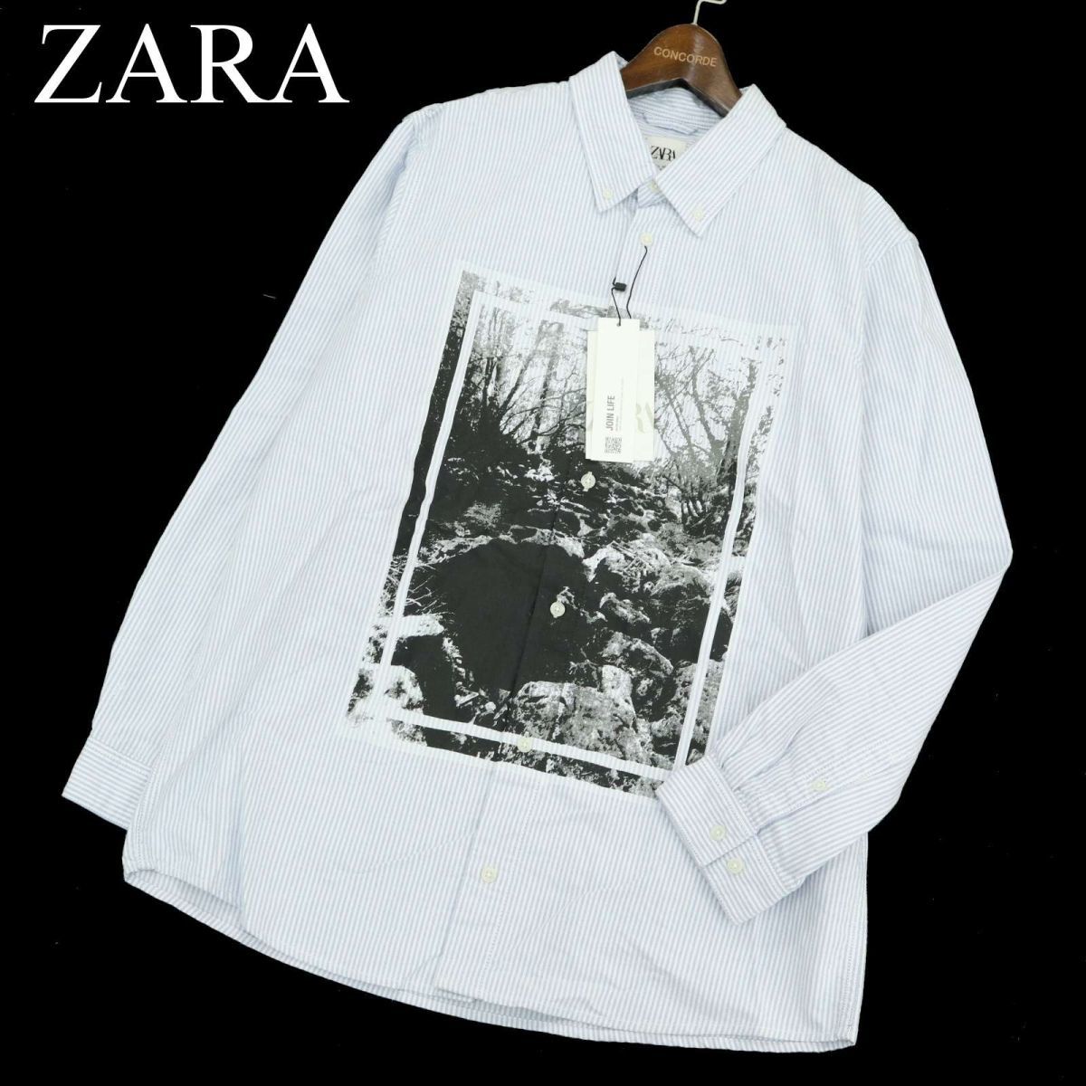 ヤフオク! -「zara ストライプシャツ メンズ」の落札相場・落札価格