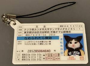 元祖なめ猫 なめんなよ なめねこ 昭和レトロ 免許証ストラップその⑧新品未使用 ヤンキー 暴走族 トレカ 当時モノ 旧車會 ツッパリヤンキー