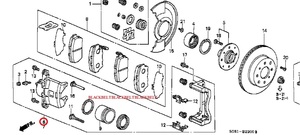 【ホンダ純正パーツ】ORTHIA E-EL1 キャリパー サブ フロント右 45018-ST7-000