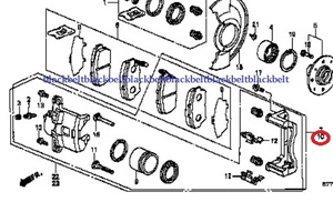 【ホンダ純正パーツ】INTEGRA 3D E-DC1 ZXI /E-DC2SI VTEC キャリパー 左 未使用 希少在庫 インテグラ