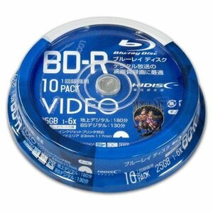 記録メディア BD-R 25GB 10枚 スピンドル VVVBR25JP10 /4984279140796* 同梱ok