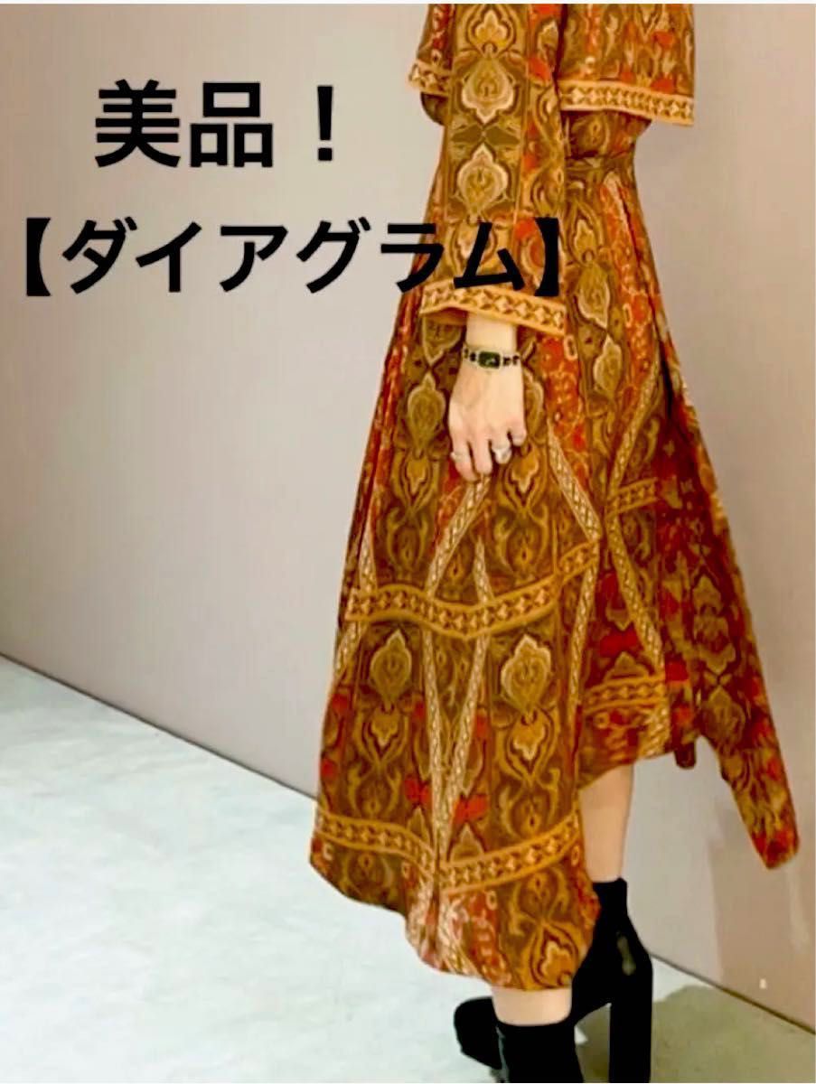 本店は 美品✴︎ダイアグラム パッチワーク フレア ロングスカート