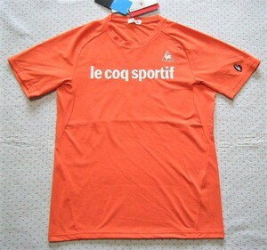 ルコック　lecoqsportif　AIR STYLISH　トレーニング用高機能マルチTシャツ　薄赤系　サイズ M　吸汗速乾/ＵV/クーリング機能　定価4,730円