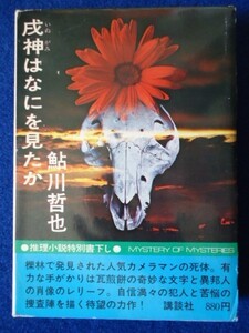 ◆2 　戌神はなにを見たか　推理小説特別書下し　鮎川哲也　/ 講談社 昭和51年,初版,箱付