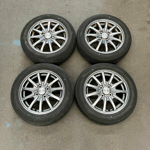 タイヤ付き純正ホイール4本セット　N-WGN　JH1　ガンメタ×ポリッシュ　14×4 1/2J　+40　100　4穴　155/65R14