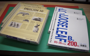 ENGLISH10ノート15冊＋ルーズリーフノート200枚組を2冊 セット組まとめ買い (新品保管品)