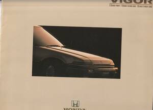  Honda Vigor catalog Showa era 60 year 6 month 