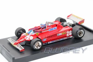 ブルム 1/43 フェラーリ 126CK 1981 #28 D.ピローニ モナコGP ドライバー付き BRUMM FERRARI Didier Pironi R368-CH