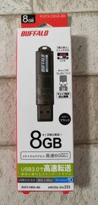 最終値下げ　BUFFALO USB3.0対応 USBメモリ スタンダード 8GB ブラック RUF3-C8GA-BK