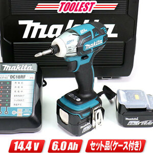 マキタ　14.4V　充電式ソフトインパクトドライバ（青）TS131DRGX　6.0Ah Li-ion電池(BL1460B)2個　充電器(DC18RF)　新型ケース