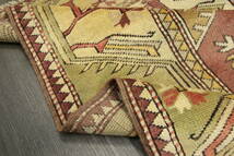 草木染めの色合いが美しいアンティーク絨毯　アフガニスタン　トライバルラグ　部族絨毯　ヴィンテージ　93x145cm　＃189_画像5