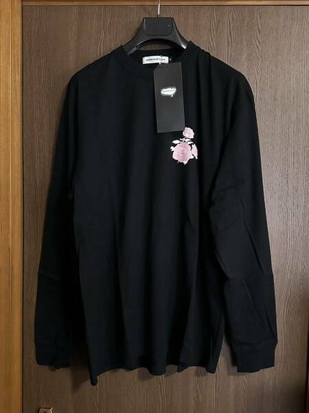 黒5新品 UNDERCOVER フラワー プリント ロング Tシャツ 長袖 黒 size 5 XXL アンダーカバー メンズ スウェット ブラック