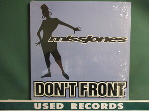 Miss Jones ： Don't Front 12'' (( Soul Mix / 8th Street Mob Mix / Just My Beats Mix / 落札5点で送料無料