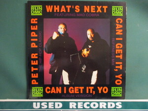 Run DMC ： What's Next 12'' c/w Peter Piper / Can I Get It, Yo (( Old School Skool Breakdance Breakin' ブレイクダンス ブレイキン