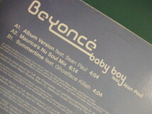 Beyonce ： Baby Boy F. Sean Paul 12'' c/w Summertime F. Ghostface Killah (( 落札5点で送料無料_画像3